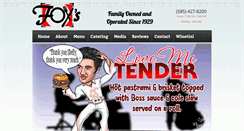 Desktop Screenshot of foxsdeli.com